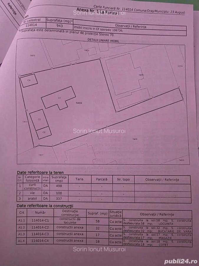 Casa de vanzare Com.23 August Jud.Constanta - 2