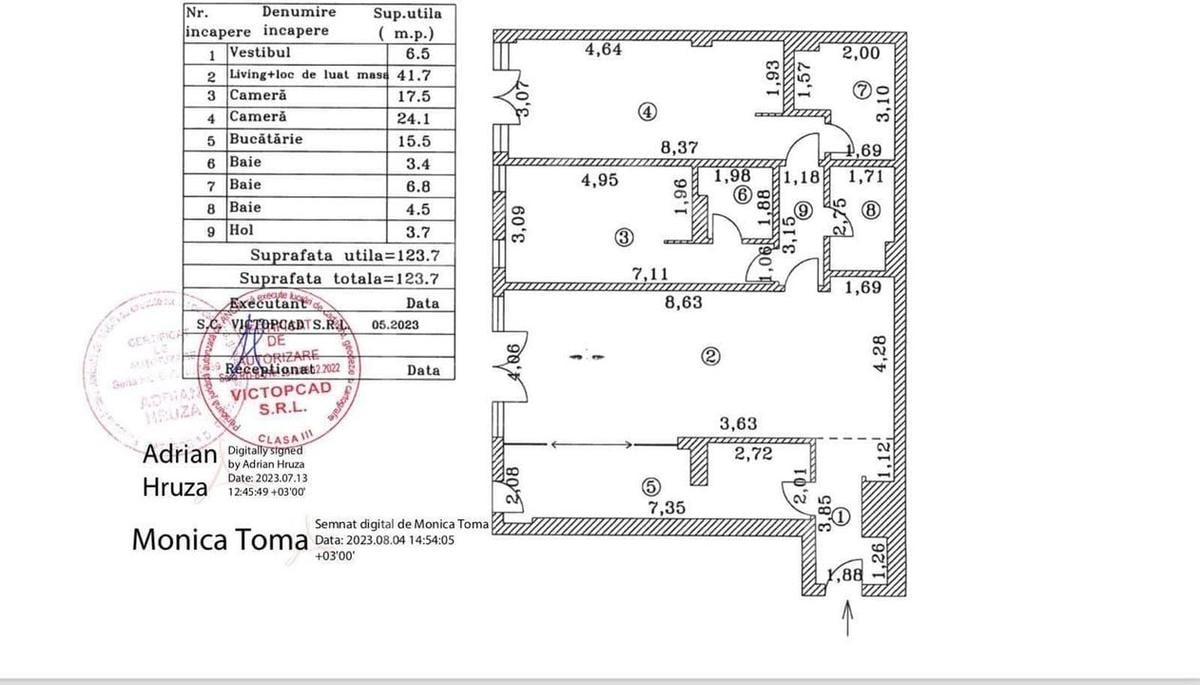 Apartament cu 3 camere decomandat, mobilat în Aviației - 10