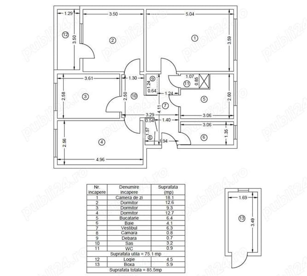 Apartament 4 camere 1 Decembrie 1918, Ozana - 8