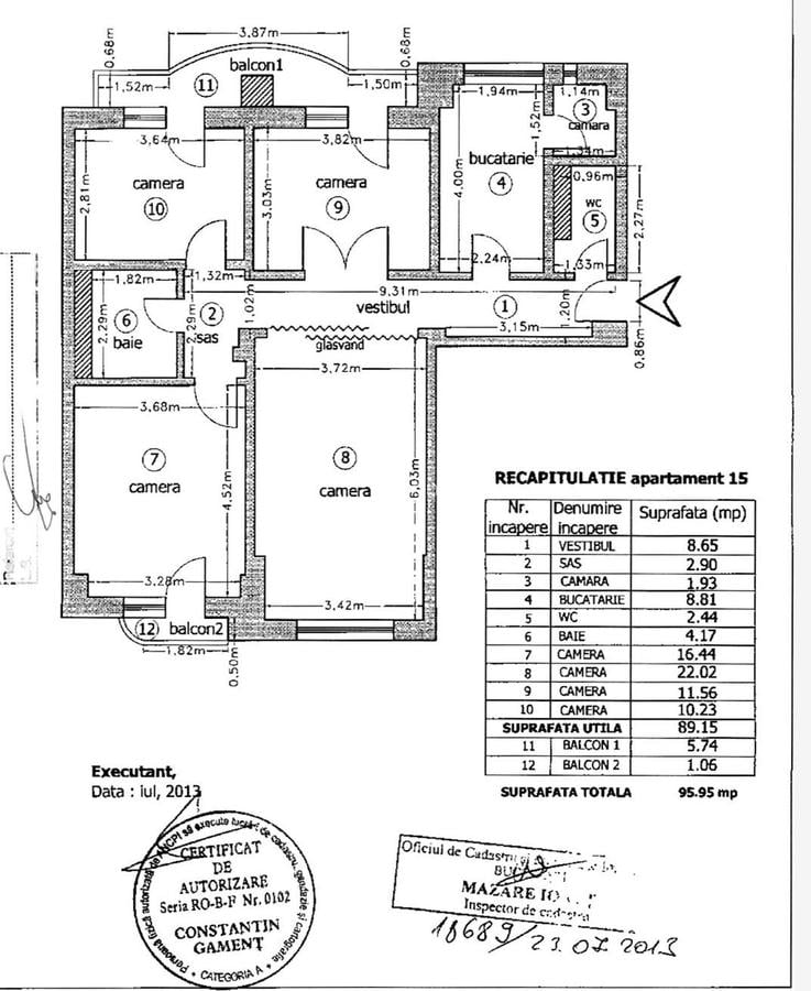 Apartament cu 4 camere decomandat în Unirii - 21