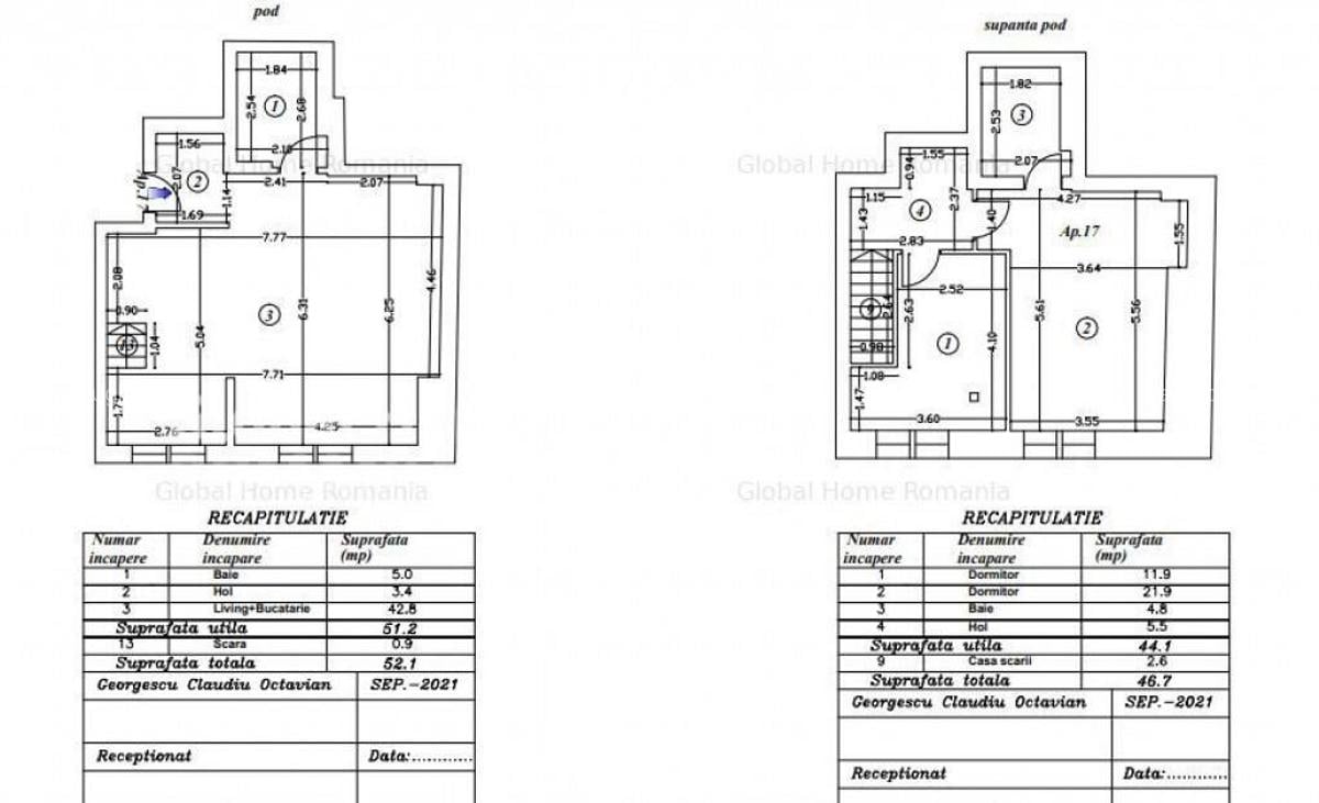 Duplex 3 Camere | Zona Obor - Str. Otesani Tei | Premium| Pa - 8