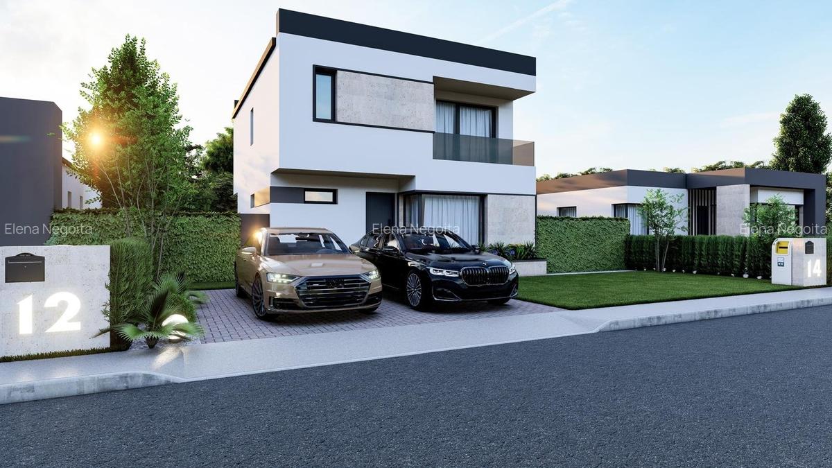 Casă Individuală – Ansamblu Nou 4 Camere - 3 Băi - Teren 454 mp – Berceni/Vidra - 1