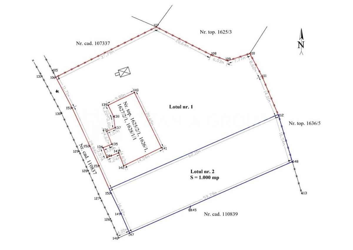 Teren intravilan 3054mp cu utilitati+constructie pe teren, langa vila Bran - 3