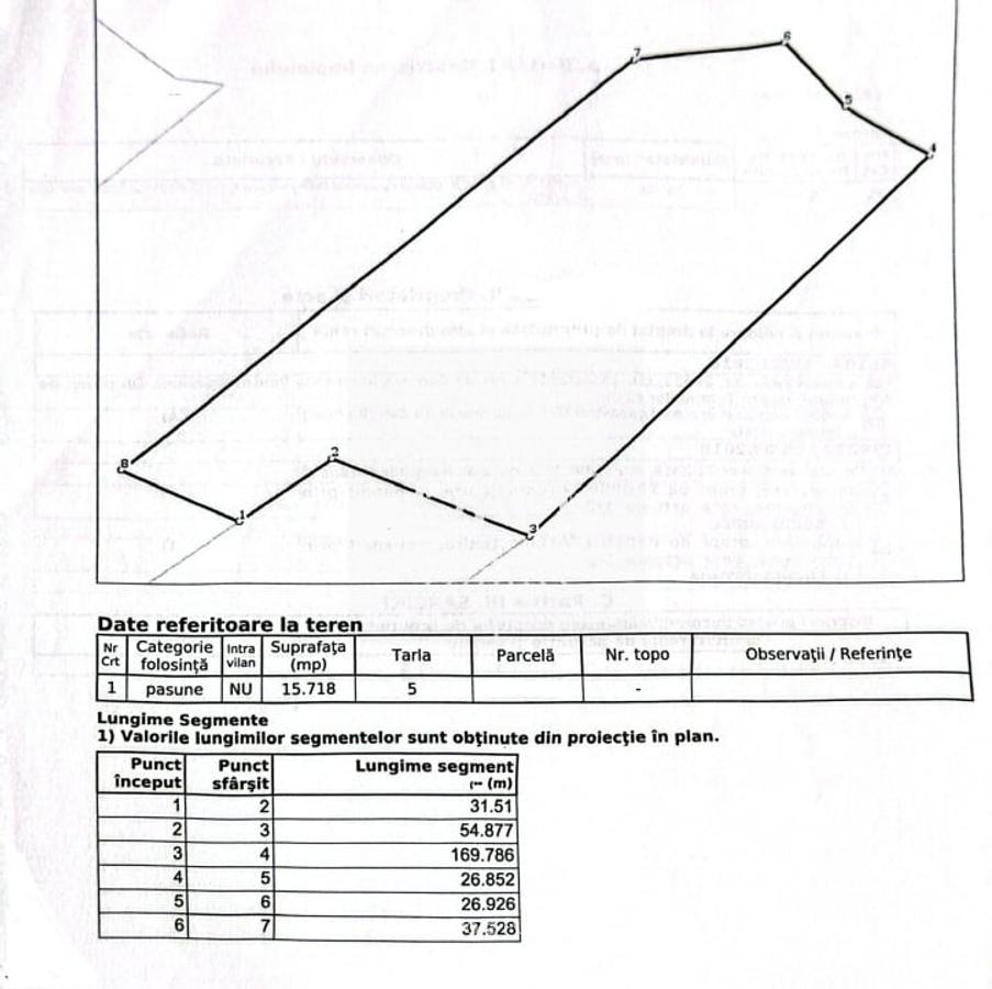TEREN EXTRAVILAN DE VANZARE IN VALEA FANATELOR CLUJ NAPOCA ! La 5,5 km de Auchan - 2