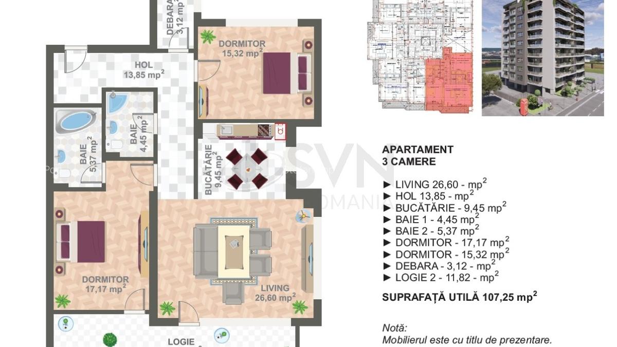 Apartament cu 3 camere decomandat în Cotroceni - 6