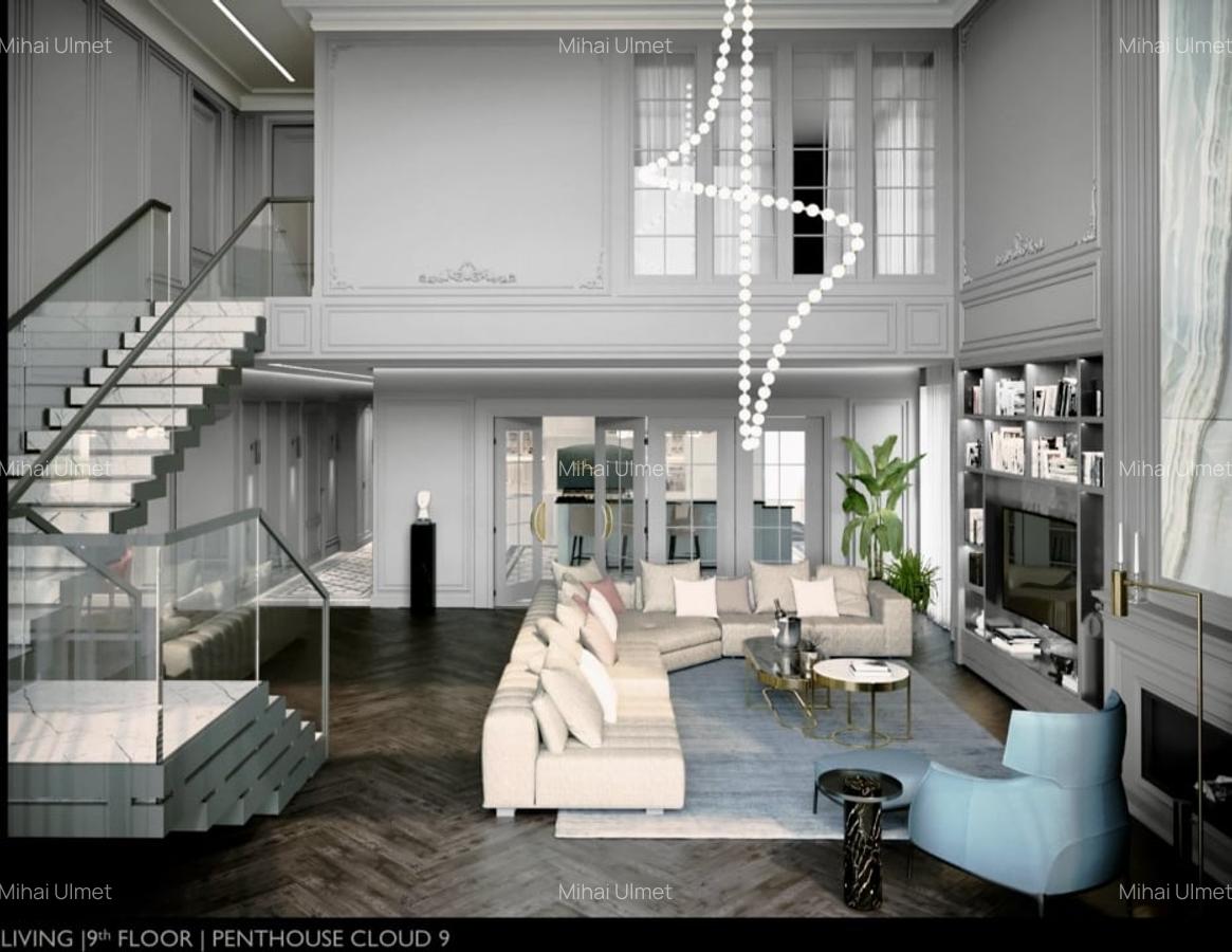 Com 0%| Cloud9 Residence | PENTHOUSE RAFINAT 800 mp cu 4 locuri parcare | - 1