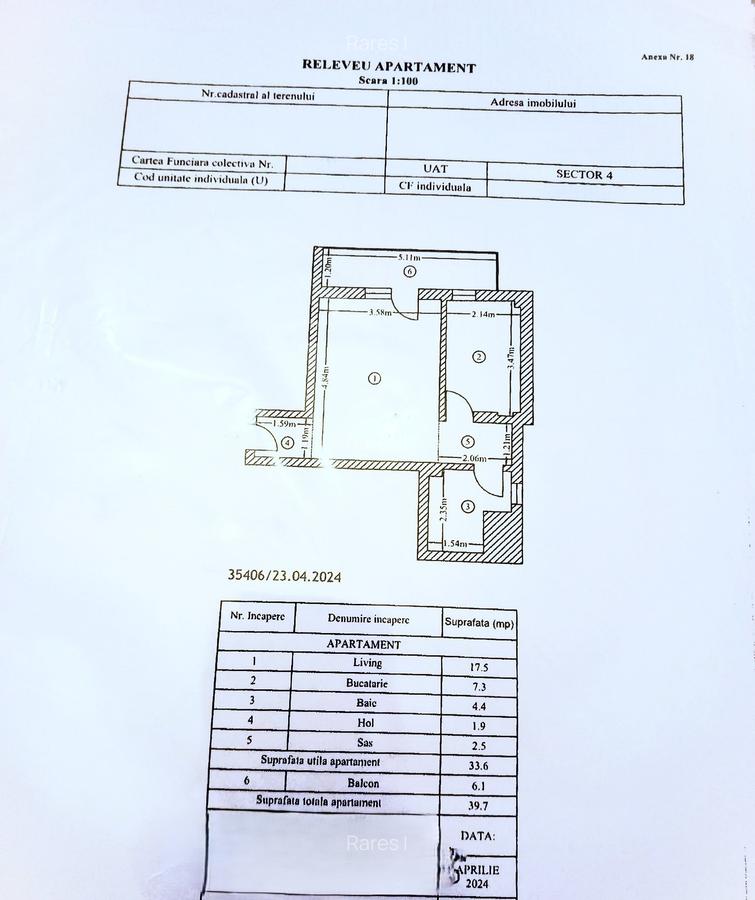Garsoniera | Mobilata & Utilata - Decomandat - Bloc 2024 - Berceni - 0% - 8