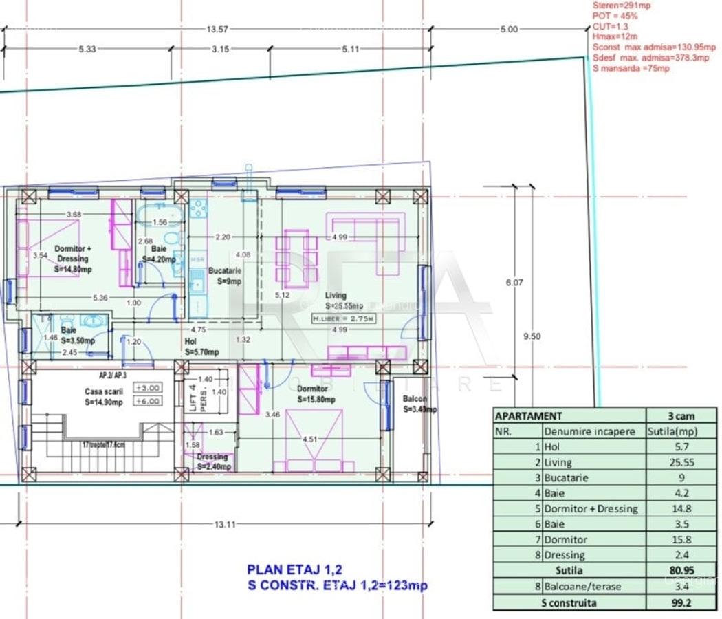 Apartament Superb 3 Camere  Bloc Boutique Baneasa-Aviatiei - 11