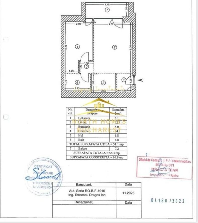 Apartament de vanzare -2 camere One Cotroceni Park-COMISION 0 - 26