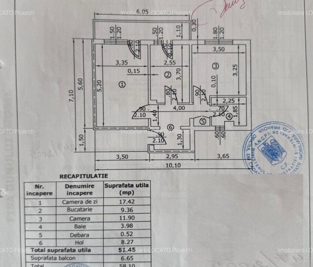 Republicii zona Mega Image 2 camere etaj 3 din 4 - 10