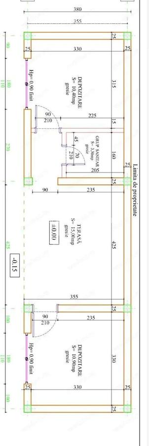 Casa individuala pe parter, 3 camere, garaj, teren 540, zona Braytim - 6
