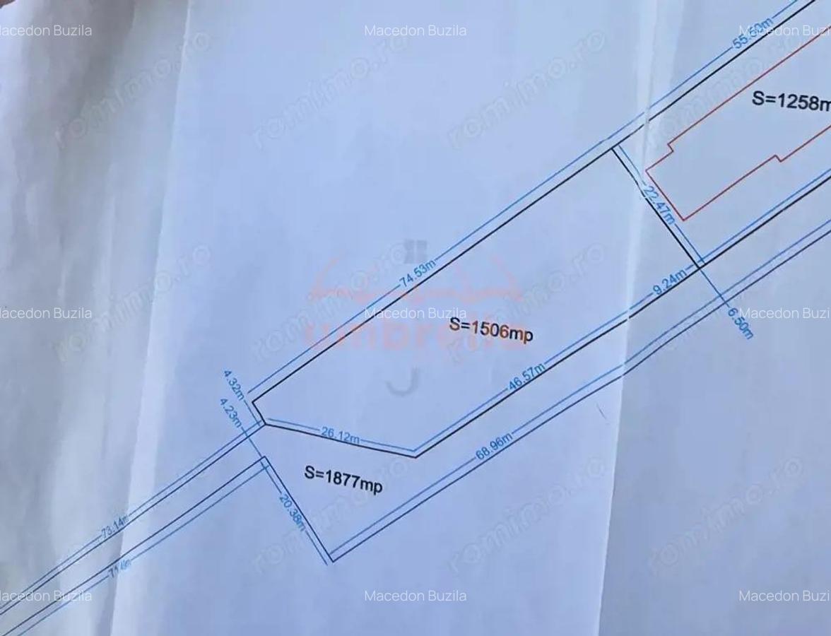 Teren intravilan de vanzare str. Campului 1500m2 Cluj-Napoca - 2