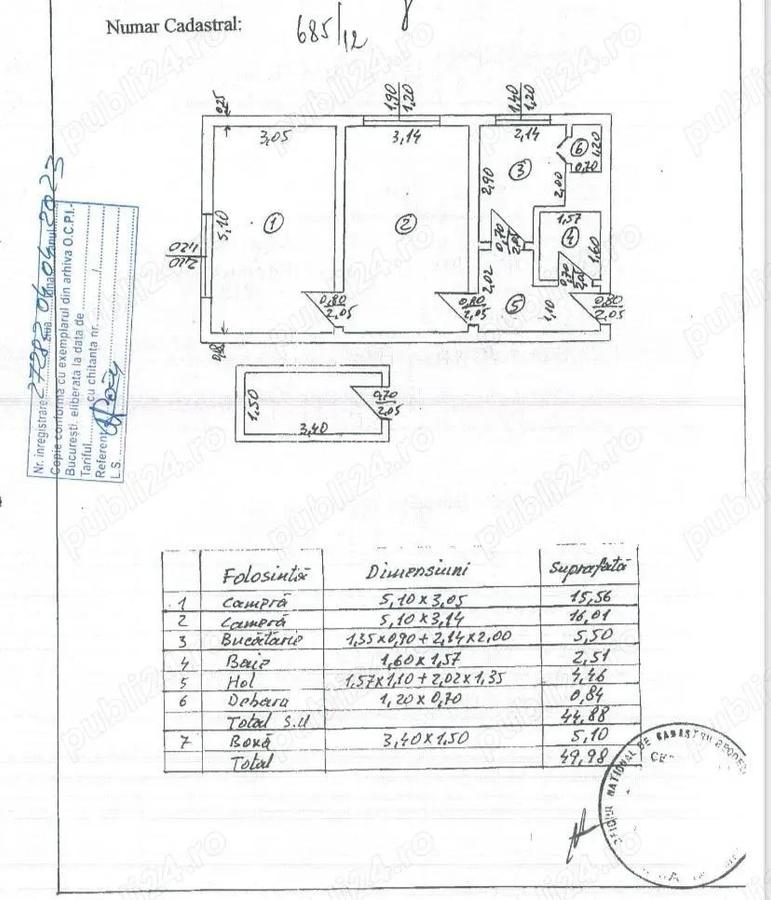 Floreasca apartament 2 cam 50 mp - 1