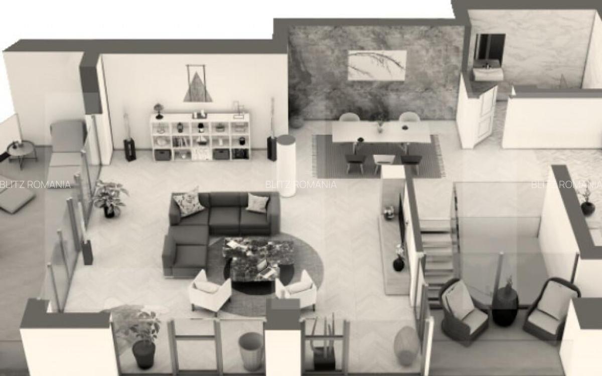 Penthouse de lux, 221 mp, vedere panoramica - zona centrala - 2