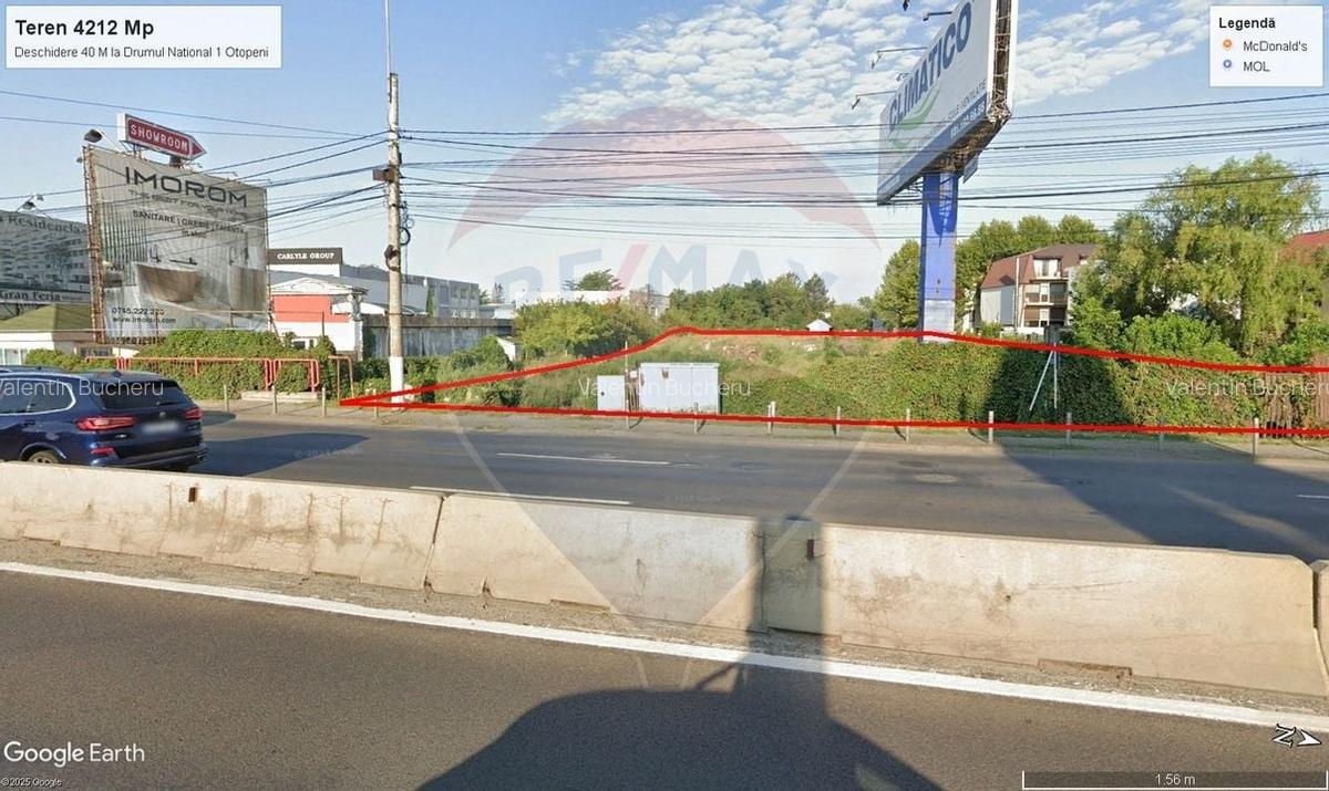 Teren de inchiriat Otopeni - 4212 mp cu deschidere 50 m la DN1 - 1