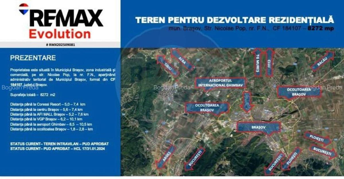 Teren pentru Dezvoltare Reziden?iala COMISION 0% - 12