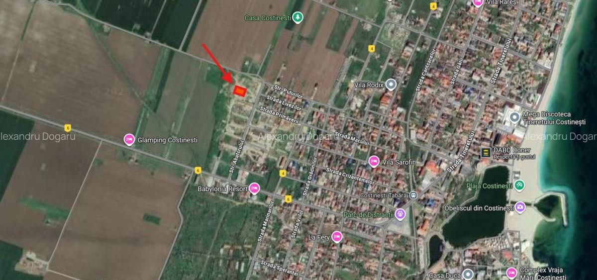 Teren intravilan de vanzare in Costinesti, la doar 10 min de plaja. - 1
