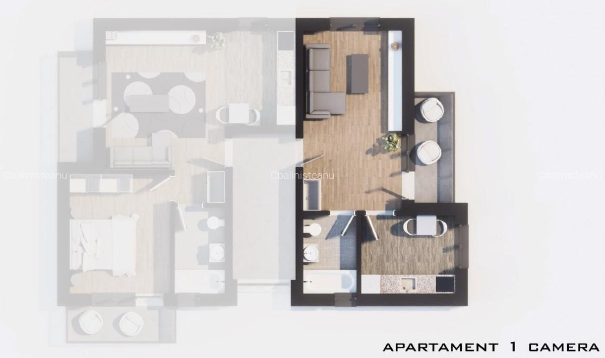 Apartament 1 camera Lac Rediu,parcare inclusa - 3 Apartament 1 camera Lac Rediu,parcare inclusa - 3