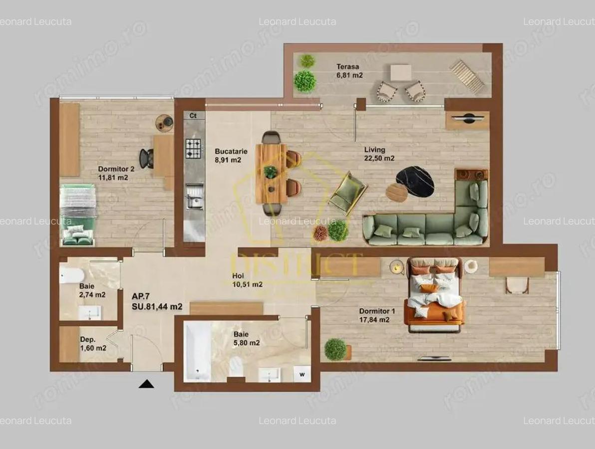 0% COMISION Apartamente cu 3 camere, finalizare decembrie | Buziasului - 1
