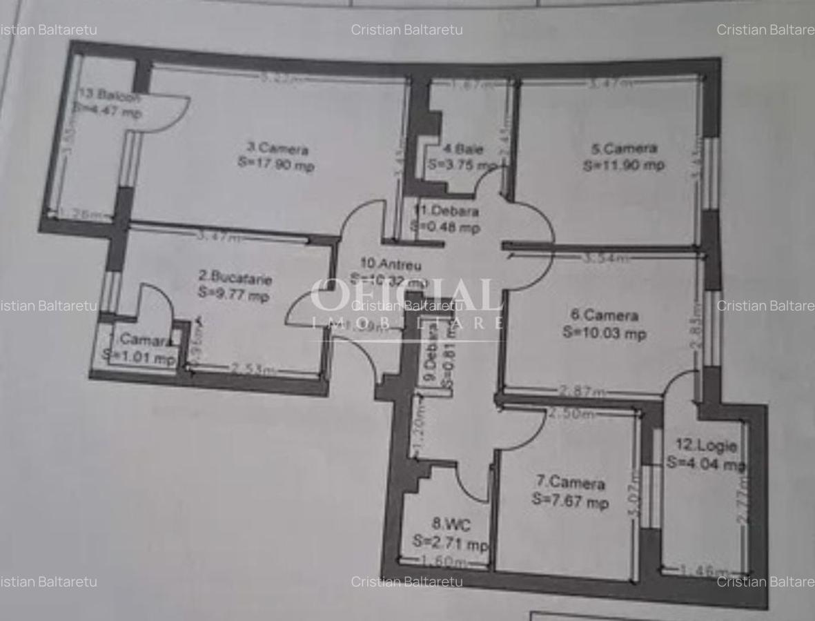 Apartament 4 camere | 76 Mp | Balcon | 2 Bai | Zorilor Observatorului - 6