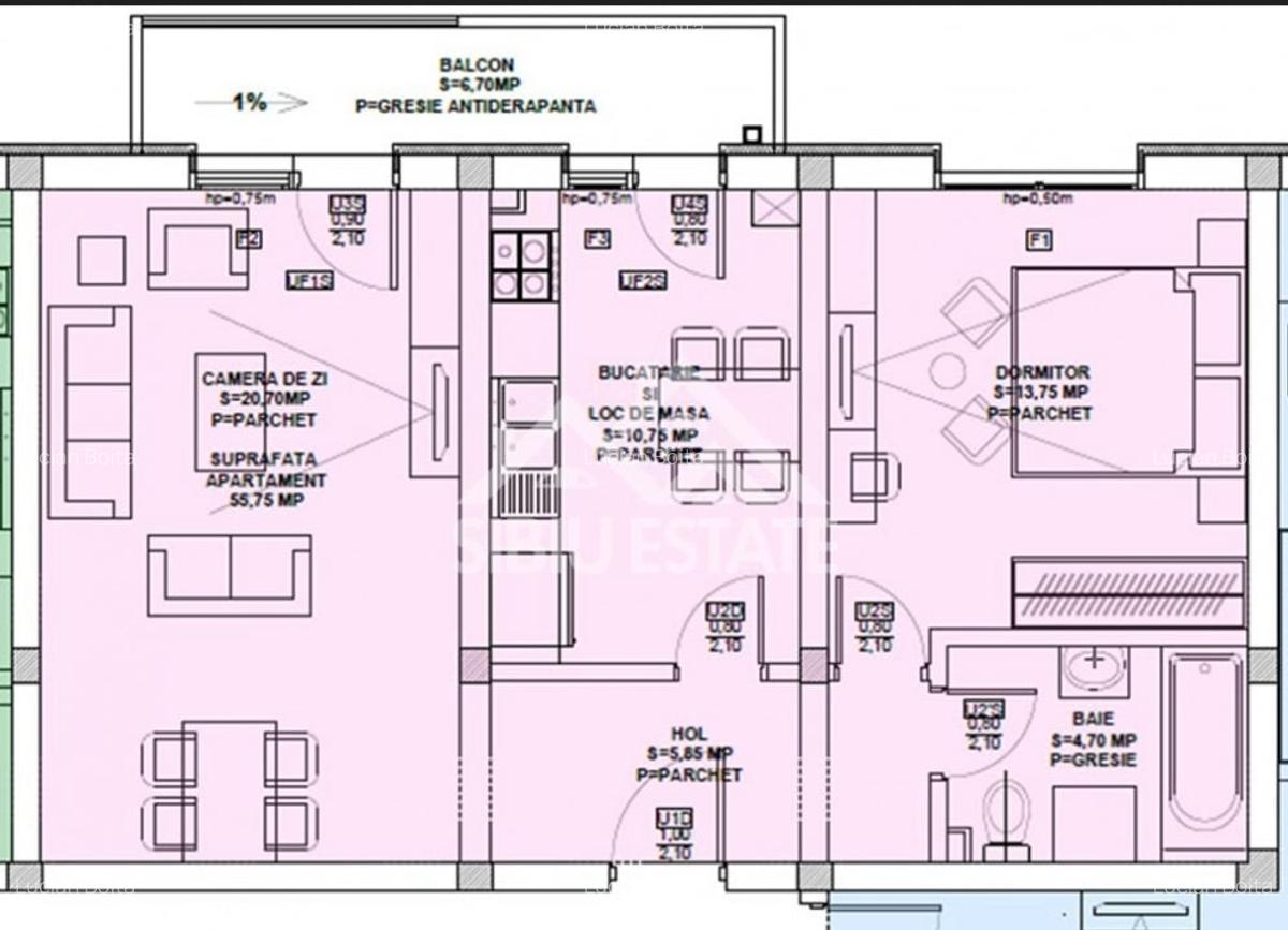 Oferta, Apartament 2 camere decomandat,gradina 40 mp, INTABULAT - 4