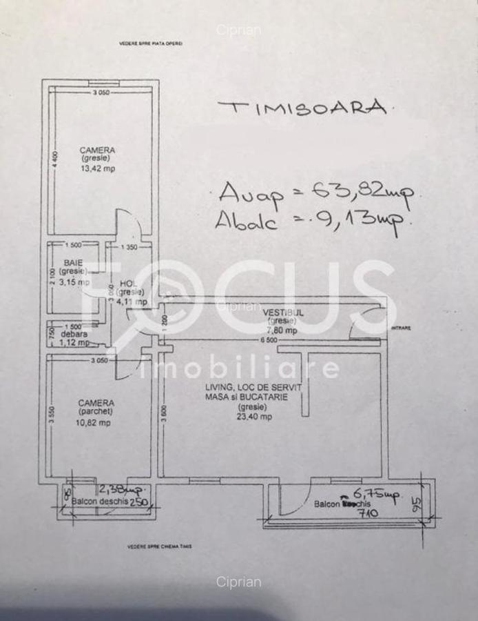 Apartament cu 3 camere semidecomandat, mobilat în Ultracentral - 9