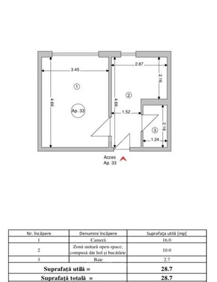 Garsoniera, zona Centru Civic - 5