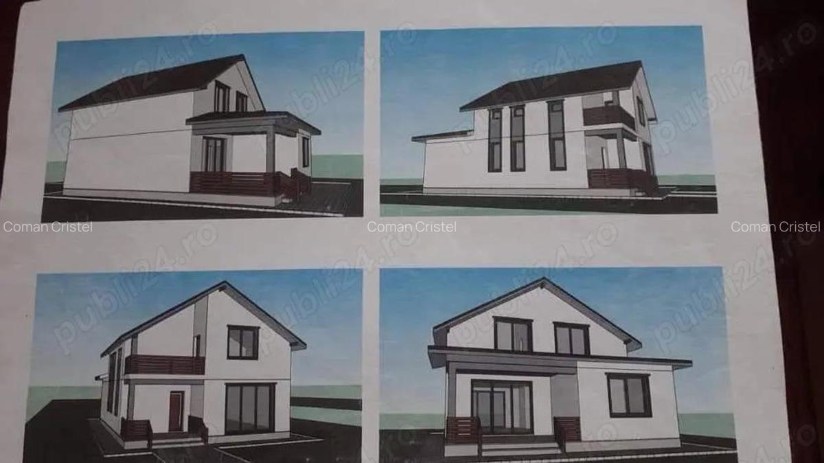 Vanzare Vila P + 1 la rosu, sup. teren 1700. mp., desch.20.ml, sup. constr. 200.mp. Com. Romanu - 1