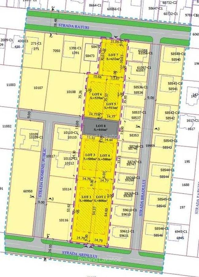 RECO . TEREN INTRAVILAN SANTANDREI . - 1