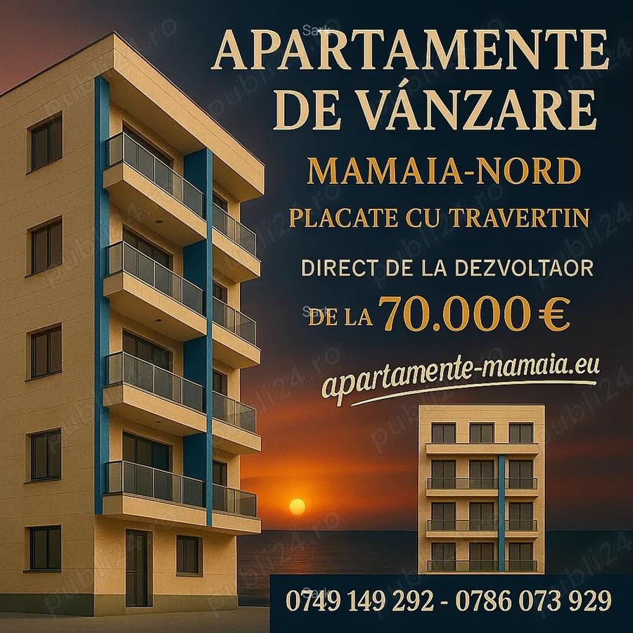 Apartamente cu Vedere la Mare in Mamaia Nord La 50m de Plaja | de la 70.500 - 1