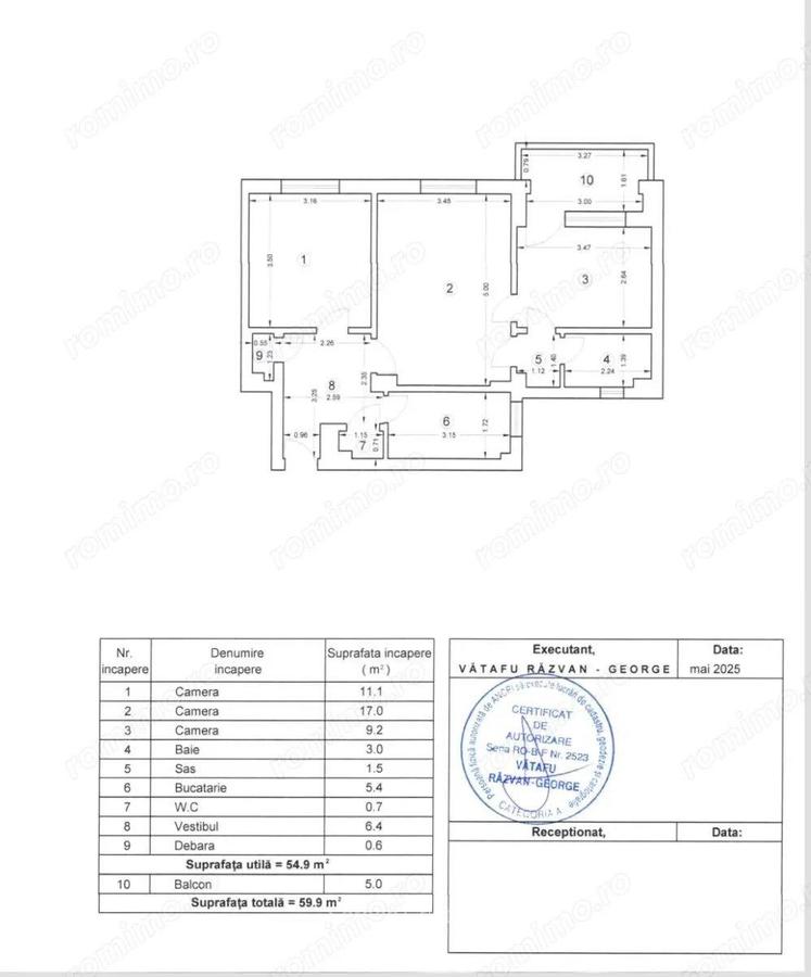Romana Coloane apartament 3 camere de vanzare - 38