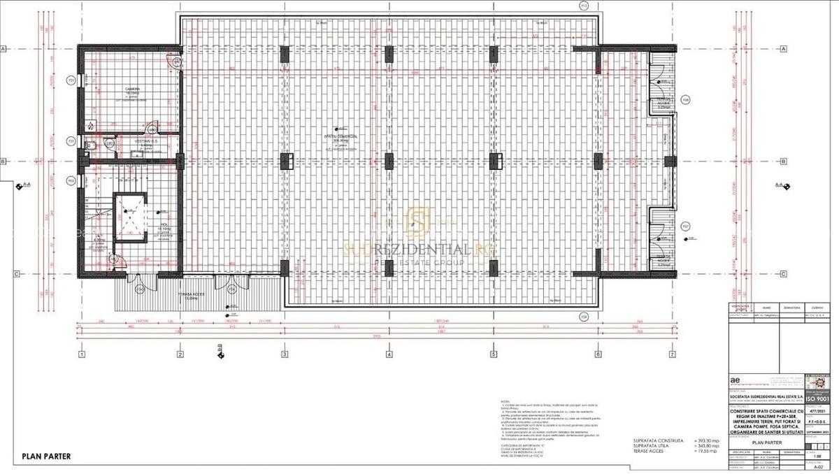 Cladire comerciala, P+2E+3ER, 1512 mp utili, 1350 mp teren, Calea Bucuresti - 18