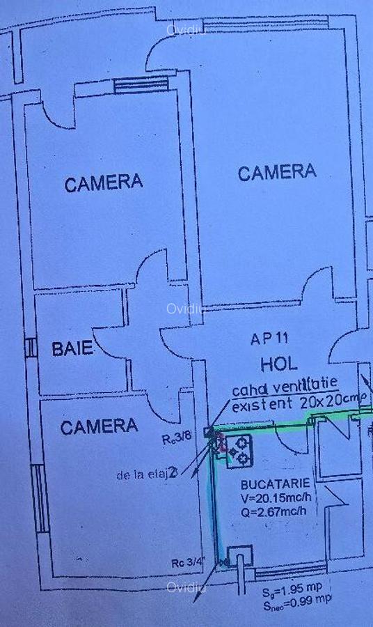 Vand apartament 3 camere decomandat in Deva, Titu Maiorescu, etaj 2 - 3