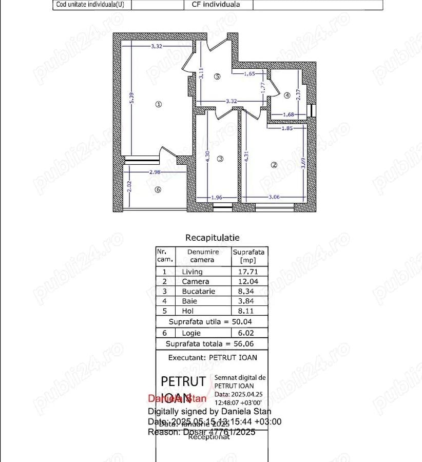 Vand 2 camere 57 mp etaj 6 din 7 - 6