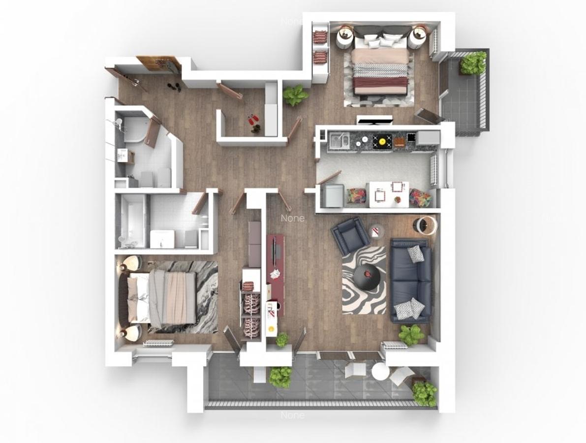 Apartament cu 3 camere decomandat în Triaj - 1