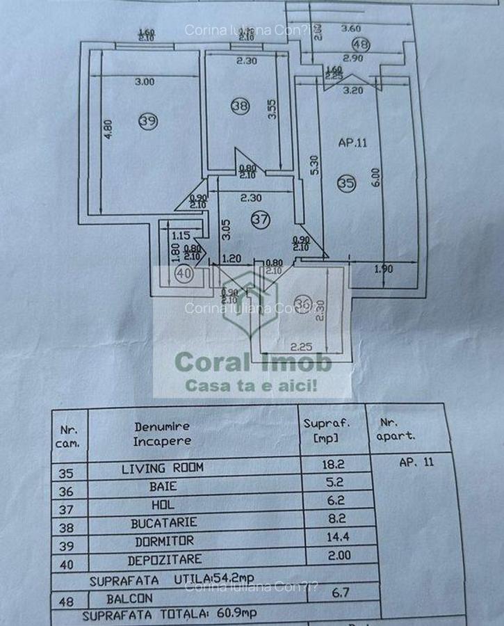 Vanzare Apartament 2 camere decomandate parcare, boxa ,Do... - 2