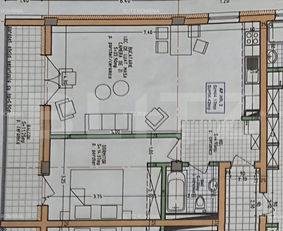 Apartament de vanzare Bloc nou  - 2 camere, 71.57 mp utili,  zona Giulia - 2