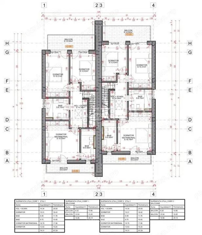 Duplex de vanzare -4 camere, 184 mp utili, curte proprie, 2 Parcari - 3