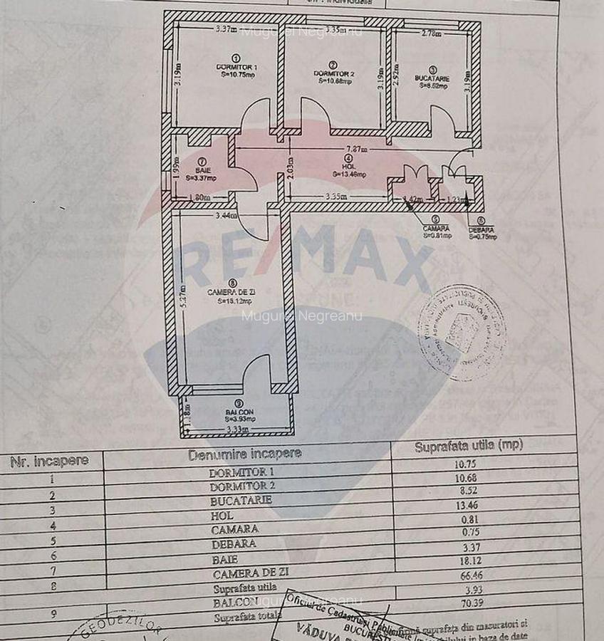Apartament 3 camere 70.39 mp - zona dna Ghica- str Sinaia! - 9