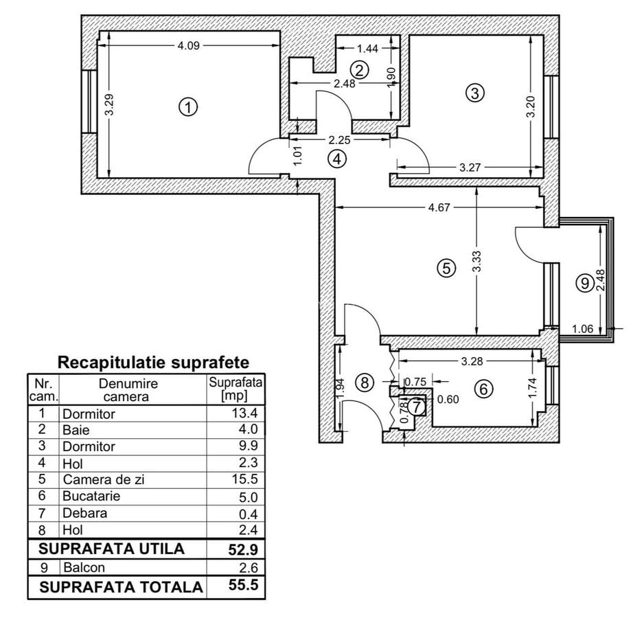 Cismigiu, Plevnei, apartament 3 camere, vedere mixta - 16