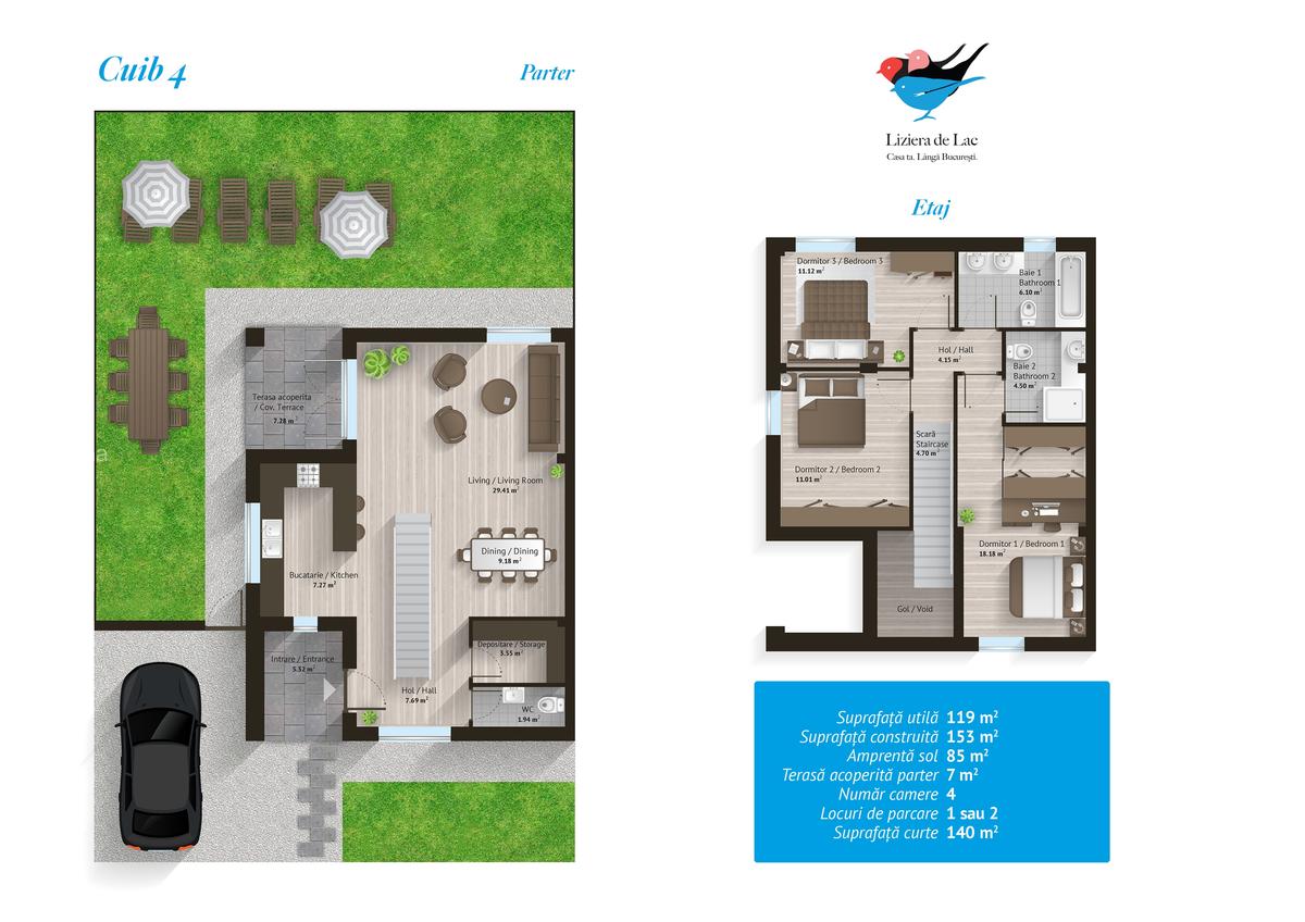Duplex cu 4 camere în Poșta - 15