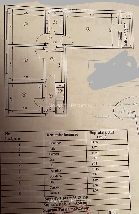 TATARASI-ap.3 camere, decomandat,RENOVAT, mobilat si utilat, OCAZIE ,70m2! - 9