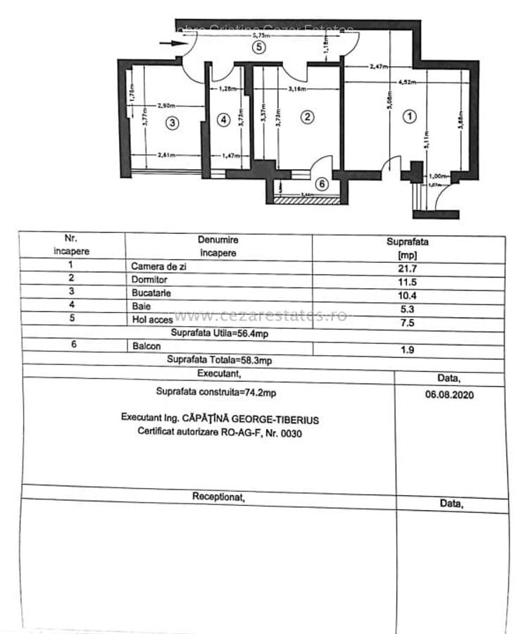 Apartament cu 2 camere decomandat în Iancu Nicolae - 15