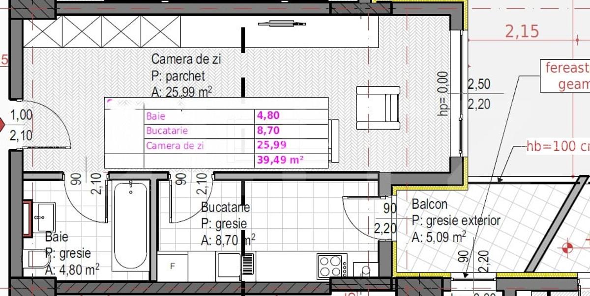 Apartament cu 1 camera + bucatarie inchisa, Soporului - aproape de Iulius Mall - 1