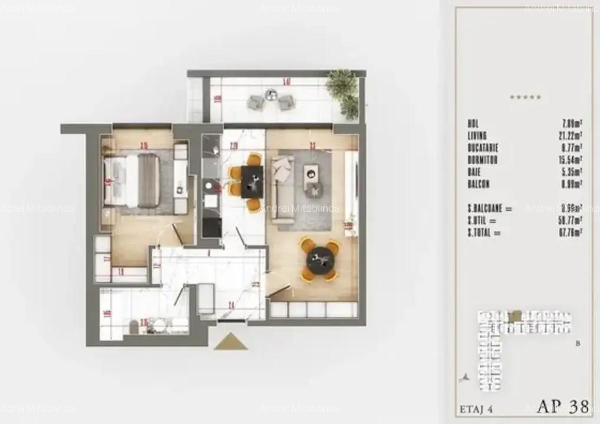 Apartament Izolat Fonic | 2 Camere cu Dressing | Decomandat Sector 3 - 2