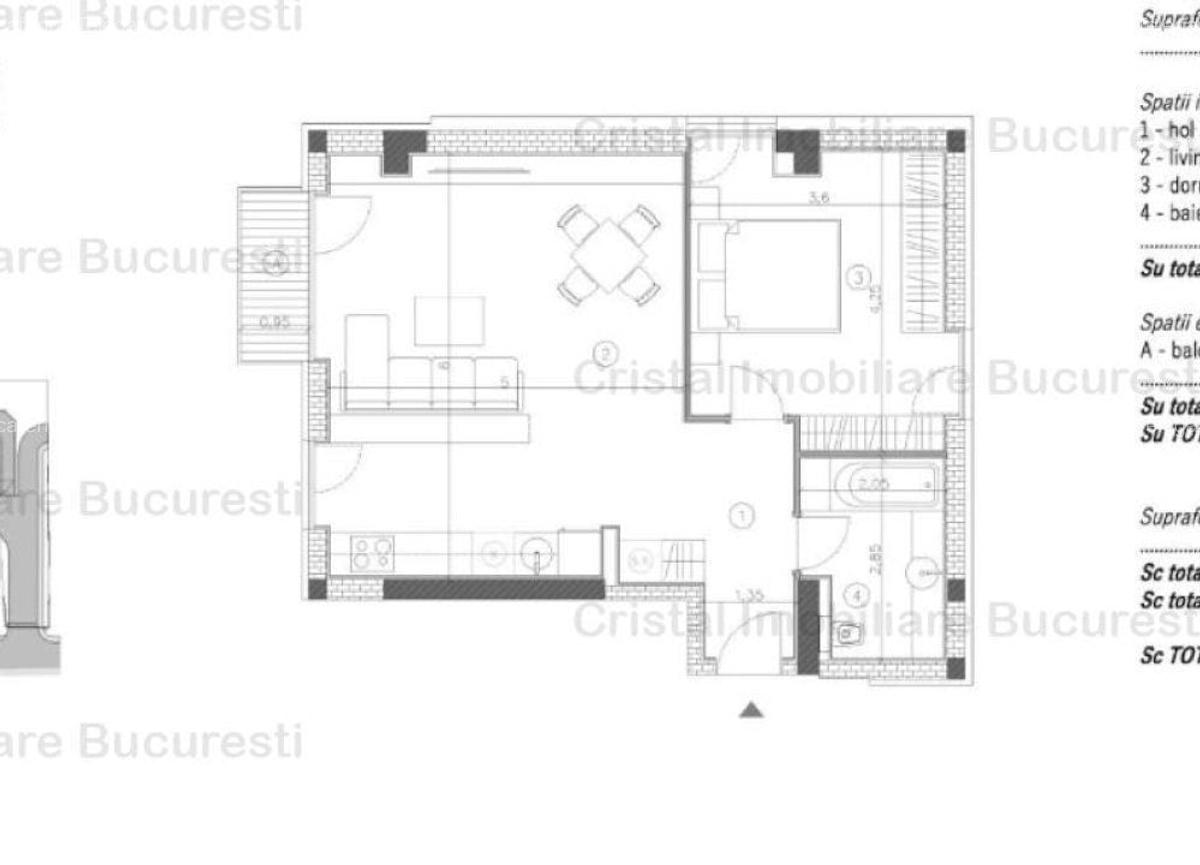 Vanzare Apartament exclusivist 2 camere, zona Decebal/ 2 min metrou Muncii - 3