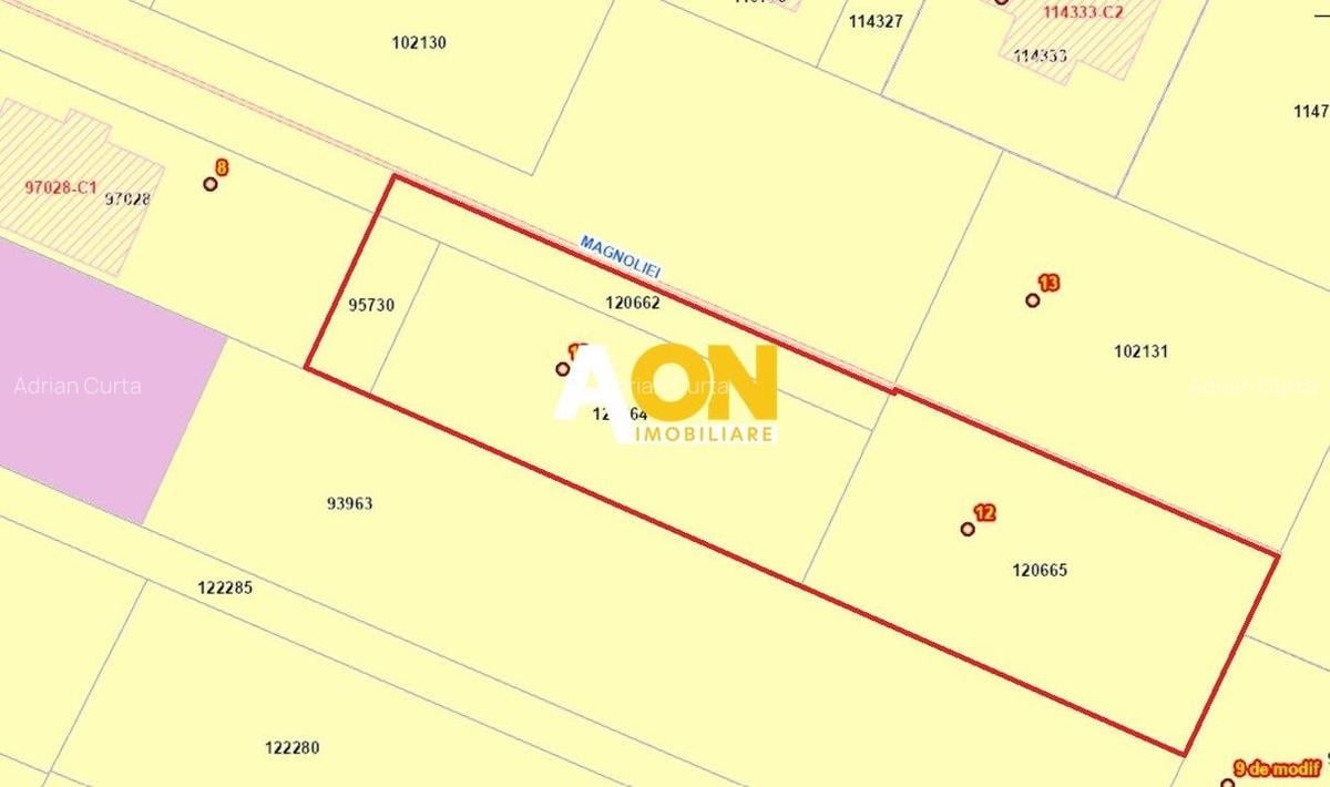 Teren intravilan, 943 mp, deschidere 34 mp, langa case, zona Cetate - 2