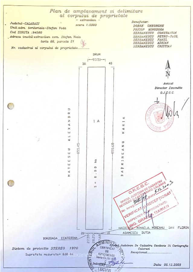 Proprietar - teren arabil extravilan - 8 ha - Călărași, Ștefan Vodă - 1