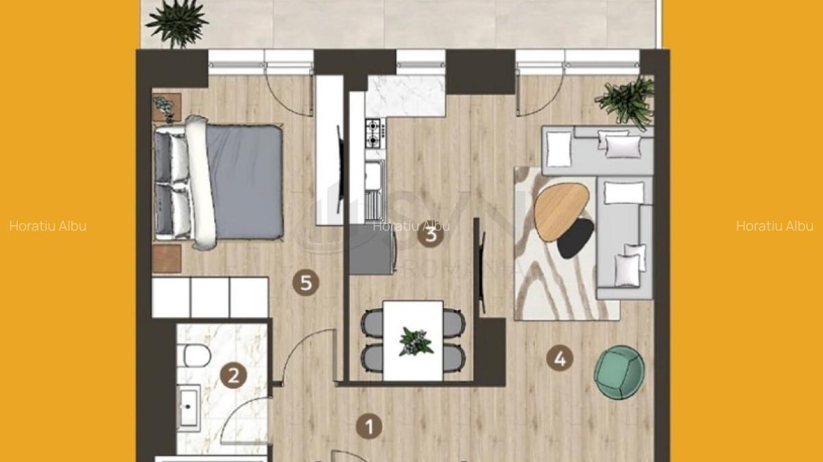 Apartament cu 2 camere decomandat în Pipera - 10
