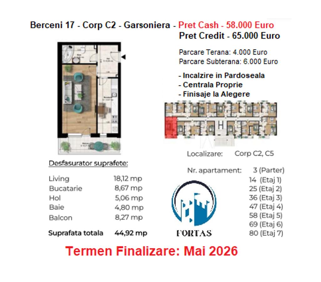 Garsonieră în Berceni - 1